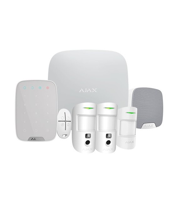 Kit d'alarme professionnel Ajax AJ-HUB2KIT4G-MP-PHOD-W
