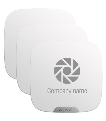 Pack de 10 caches personnalisables pour sirène extérieure Ajax 10XAJ-BRANDPLATES-W