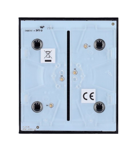 Painel de toque para interruptor de luz Ajax AJ-CENTERBUTTON-1G2W-B