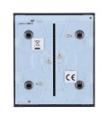 Panneau tactile pour interrupteur d'éclairage simple Ajax AJ-CENTERBUTTON-1G2W-GRA