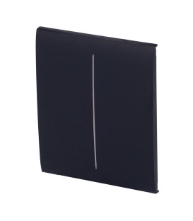 Painel de toque com interruptor de luz duplo Ajax AJ-CENTERBUTTON-2G-B