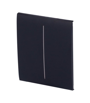 Painel de toque com interruptor de luz duplo Ajax AJ-CENTERBUTTON-2G-B