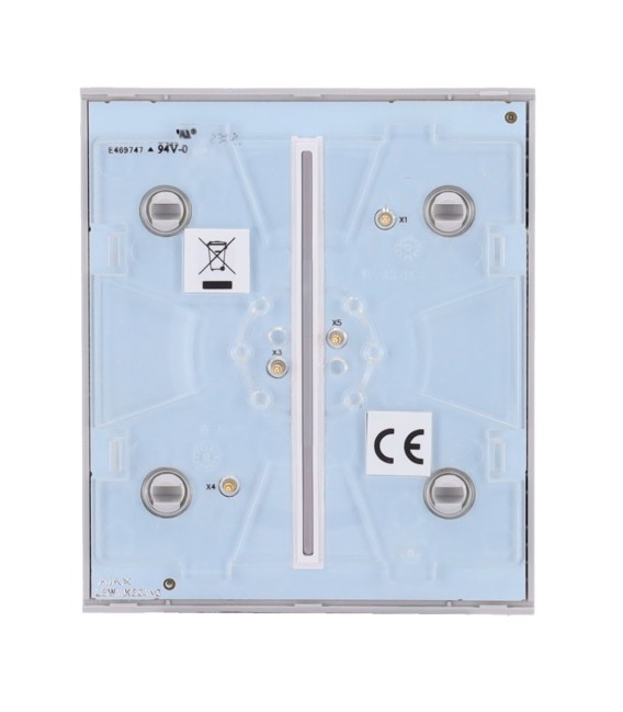 Ajax Double interrupteur d'éclairage panneau tactile AJ-CENTERBUTTON-2G-FOG