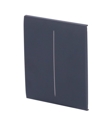 Panel táctil para interruptor de luz doble Ajax AJ-CENTERBUTTON-2G-GRA