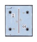 Ajax Double interrupteur d'éclairage panneau tactile AJ-CENTERBUTTON-2G-GRA