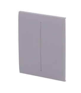 Painel de toque com interruptor de luz duplo Ajax AJ-CENTERBUTTON-2G-GRE