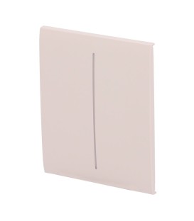 Painel de toque com interruptor de luz duplo Ajax AJ-CENTERBUTTON-2G-IVO