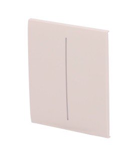 Panel táctil para interruptor de luz doble Ajax AJ-CENTERBUTTON-2G-IVO