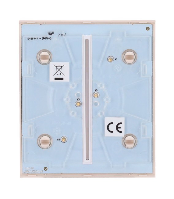 Ajax Double interrupteur d'éclairage panneau tactile AJ-CENTERBUTTON-2G-IVO