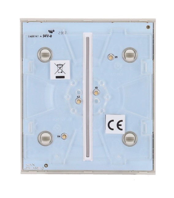 Ajax Double interrupteur d'éclairage panneau tactile AJ-CENTERBUTTON-2G-OYS