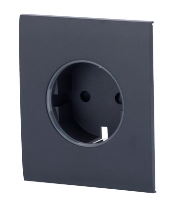 Tapa central para enchufe inteligente tipo F Ajax AJ-CENTERCOVER-SMART-GRA