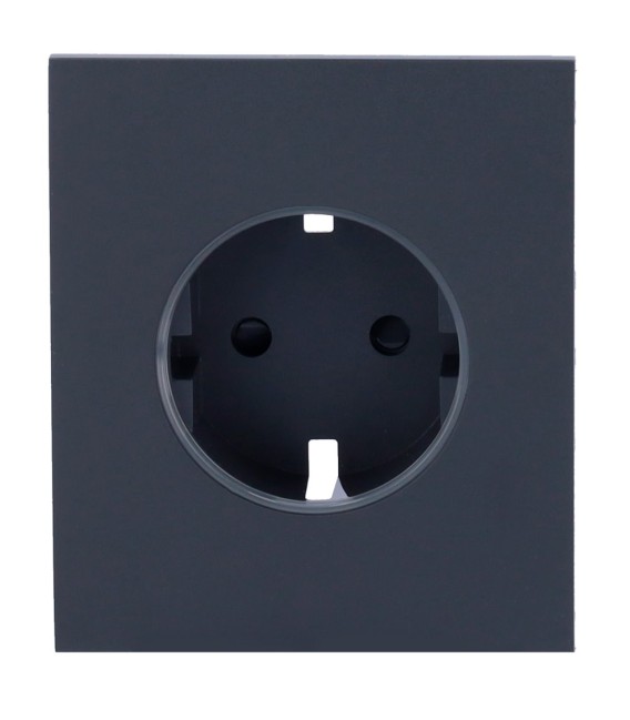 Tapa central para enchufe inteligente tipo F Ajax AJ-CENTERCOVER-SMART-GRA