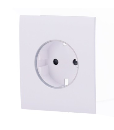 Tapa central para enchufe inteligente tipo F Ajax AJ-CENTERCOVER-SMART-W