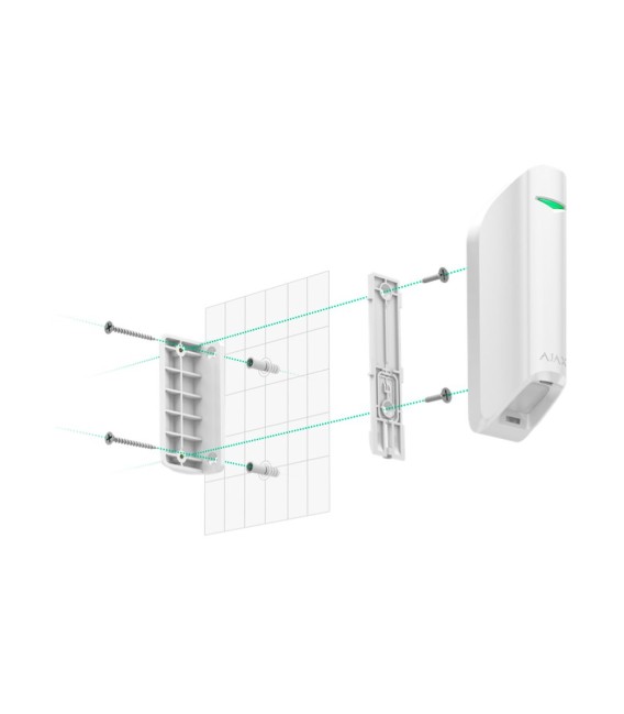 Détecteur PIR de type rideau Ajax AJ-CURTAINPROTECT-W