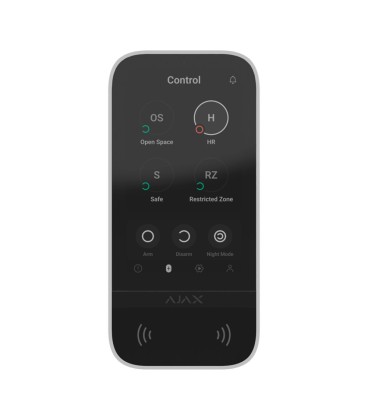 Clavier avec écran tactile IPS et lecteur RFID Ajax AJ-KEYPADTOUCHSCREEN-W