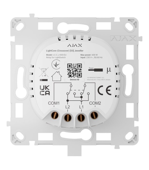 Relé para interruptor de médios Ajax AJ-LIGHTCORE-CROSS