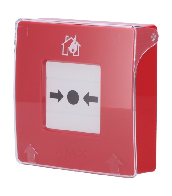 Red Ajax Fire Alarm Manual Button AJ-MANUALCALLPOINT-RED