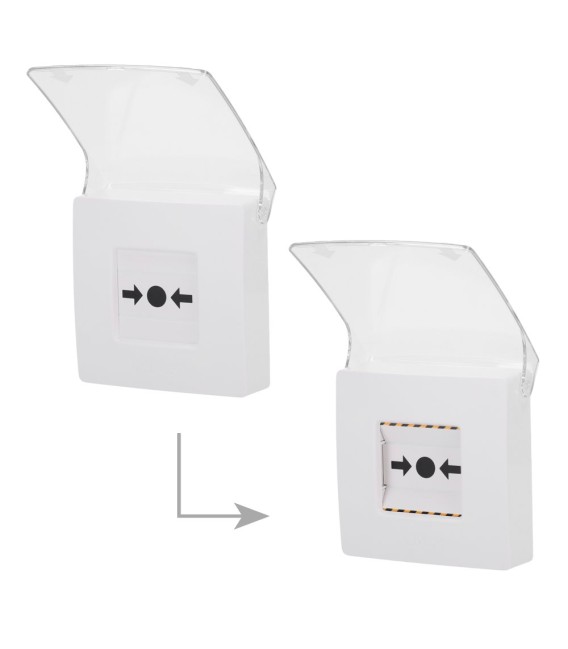 Bouton manuel d'alarme incendie blanc Ajax AJ-MANUALCALLPOINT-WHITE