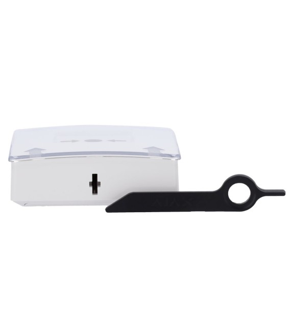 Bouton manuel d'alarme incendie blanc Ajax AJ-MANUALCALLPOINT-WHITE