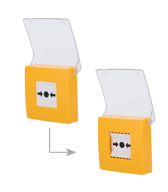 Botón manual de alarma de incendio amarillo Ajax AJ-MANUALCALLPOINT-YELLOW