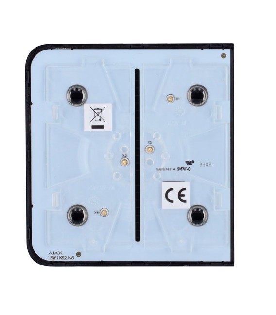 Painel de toque para um interruptor de luz Ajax AJ-SIDEBUTTON-1G2W-B