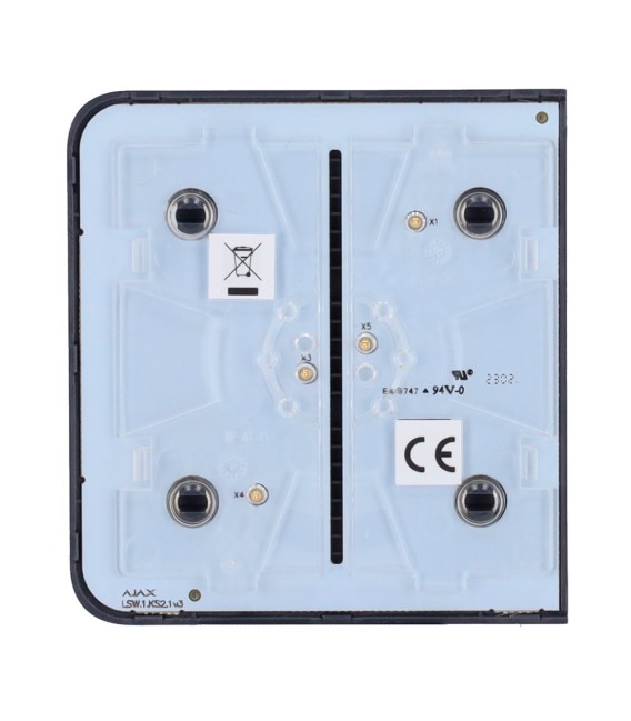Panneau tactile pour un interrupteur d'éclairage Ajax AJ-SIDEBUTTON-1G2W-GRA