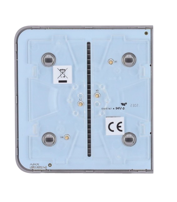 Panneau tactile pour un interrupteur d'éclairage Ajax AJ-SIDEBUTTON-1G2W-GRE