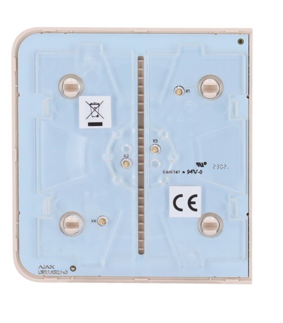 Painel de toque para um interruptor de luz Ajax AJ-SIDEBUTTON-1G2W-IVO