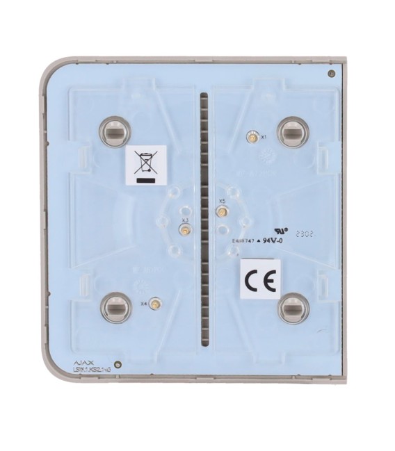 Panneau tactile pour un interrupteur d'éclairage Ajax AJ-SIDEBUTTON-1G2W-OLI
