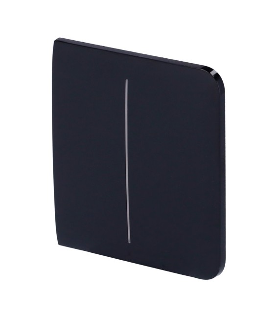 Panneau tactile pour un double interrupteur d'éclairage Ajax AJ-SIDEBUTTON-2G-B