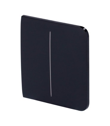 Painel de toque para interruptor de luz duplo Ajax AJ-SIDEBUTTON-2G-B
