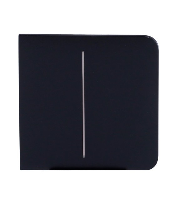 Panel táctil para un interruptor doble de luz Ajax AJ-SIDEBUTTON-2G-B