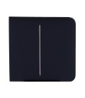 Painel de toque para interruptor de luz duplo Ajax AJ-SIDEBUTTON-2G-B