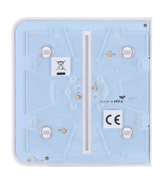 Painel de toque com interruptor de luz duplo Ajax AJ-SIDEBUTTON-2G-W