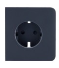 Side cover for smart plug type F Ajax AJ-SIDECOVER-SMART-GRA