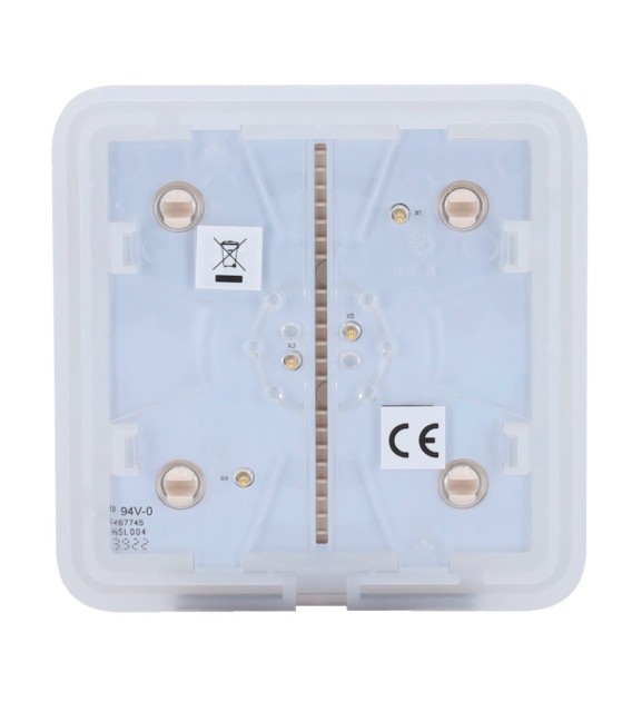 Painel de toque para um interruptor de luz Ajax AJ-SOLOBUTTON-1G2W-IVO