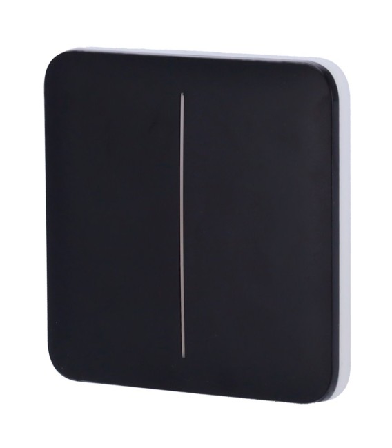 Panel táctil para interruptor de luz doble Ajax AJ-SOLOBUTTON-2G-B