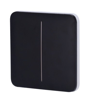 Ajax Double interrupteur d'éclairage panneau tactile AJ-SOLOBUTTON-2G-B