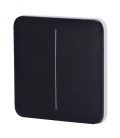Painel de toque com interruptor de luz duplo Ajax AJ-SOLOBUTTON-2G-B
