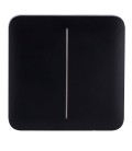 Painel de toque com interruptor de luz duplo Ajax AJ-SOLOBUTTON-2G-B