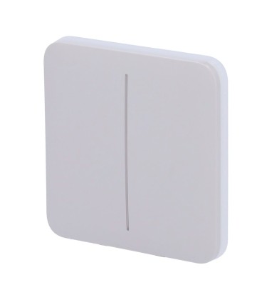 Panel táctil para interruptor de luz doble Ajax AJ-SOLOBUTTON-2G-FOG
