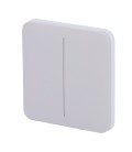 Painel de toque com interruptor de luz duplo Ajax AJ-SOLOBUTTON-2G-FOG