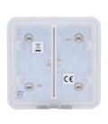 Panel táctil para interruptor de luz doble Ajax AJ-SOLOBUTTON-2G-FOG