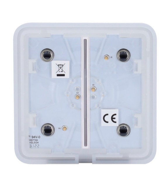 Ajax Double Light Switch Touch Panel AJ-SOLOBUTTON-2G-GRA