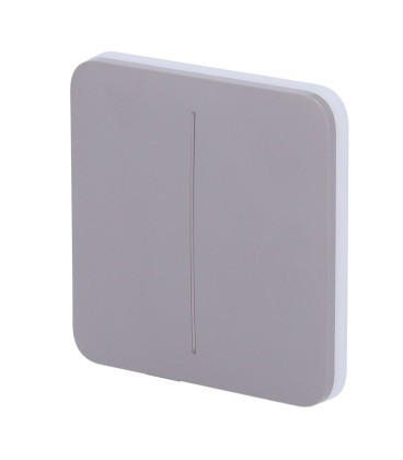Panel táctil para interruptor de luz doble Ajax AJ-SOLOBUTTON-2G-GRE