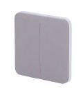 Painel de toque com interruptor de luz duplo Ajax AJ-SOLOBUTTON-2G-GRE