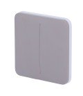 Painel de toque com interruptor de luz duplo Ajax AJ-SOLOBUTTON-2G-GRE