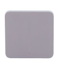 Panel táctil para interruptor de luz doble Ajax AJ-SOLOBUTTON-2G-GRE