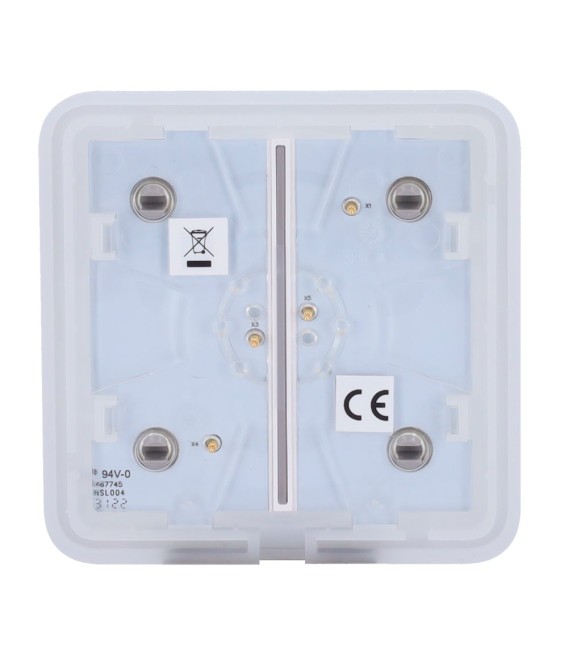 Painel de toque com interruptor de luz duplo Ajax AJ-SOLOBUTTON-2G-GRE