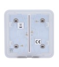 Painel de toque com interruptor de luz duplo Ajax AJ-SOLOBUTTON-2G-GRE